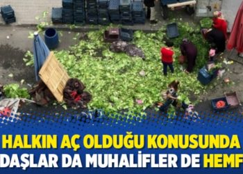 Halkın a&ccedil; olduğu konusunda yandaşlar da muhalifler de hemfikir