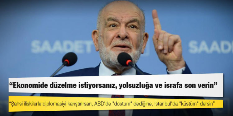 Karamollaoğlu'ndan Erdoğan'a: Şahsi ilişkilerle diplomasiyi karıştırırsan, ABD'de "dostum" dediğine, İstanbul'da "küstüm" dersin