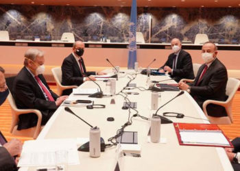 Kıbrıslı liderler yemekte bir araya geldi