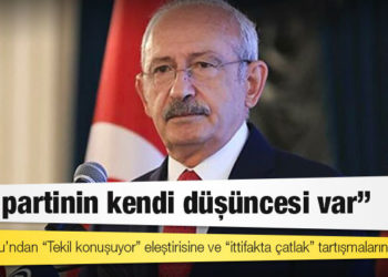 Kılıçdaroğlu’ndan “Tekil konuşuyor” eleştirisine ve “ittifakta çatlak” tartışmalarına yanıt: “Her partinin kendi düşüncesi var”