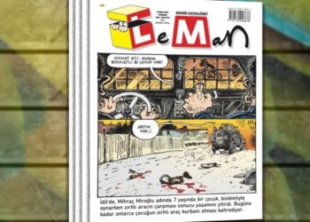 Leman zırhlı araçla katledilen Miraç'ı kapağına taşıdı