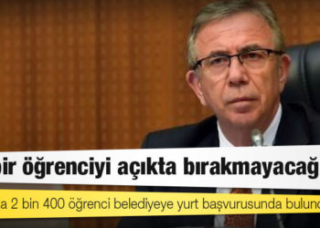 Mansur Yavaş’tan yurt açıklaması: Hiçbir öğrenciyi açıkta bırakmayacağız