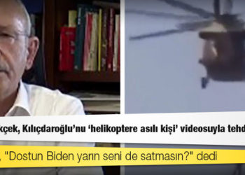 Melih Gökçek, Kılıçdaroğlu’nu ‘helikoptere asılı kişi’ videosuyla tehdit etti