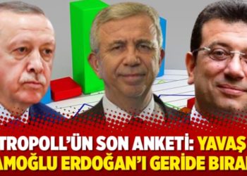 MetroPoLL&rsquo;&uuml;n son anketi: Yavaş ve İmamoğlu Erdoğan&rsquo;ı geride bıraktı