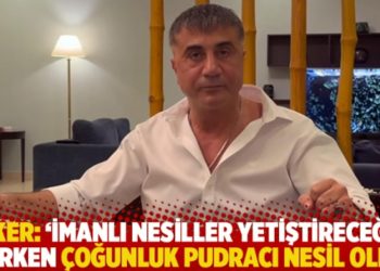 Peker: İmanlı nesiller yetiştireceğiz derken çoğunluk pudracı nesil oldu