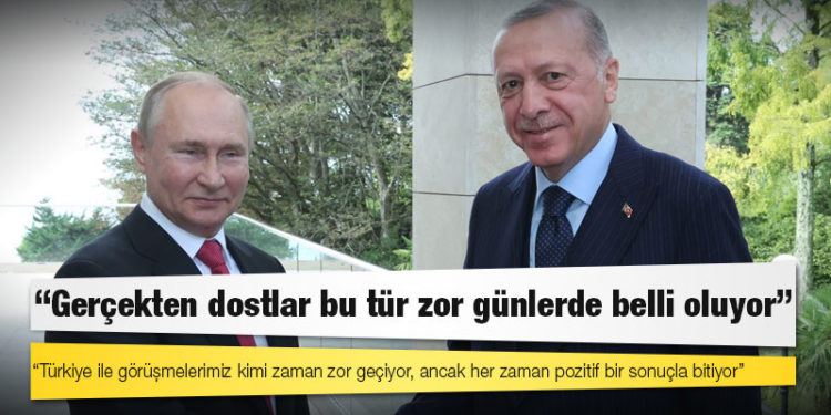 Putin: Uluslararası alanda Türkiye ile başarılı bir işbirliği yapıyoruz