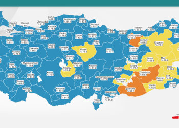 Sağlık Bakanı Koca, Covid-19 risk haritasında rengi değişen illeri paylaştı