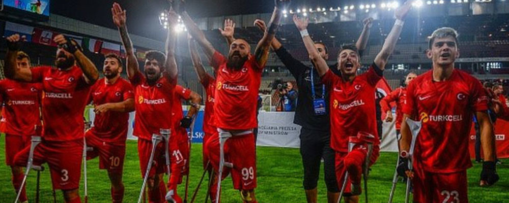 Türkiye Ampute Futbol Milli Takımı üst üste ikinci kez Avrupa Şampiyonu oldu