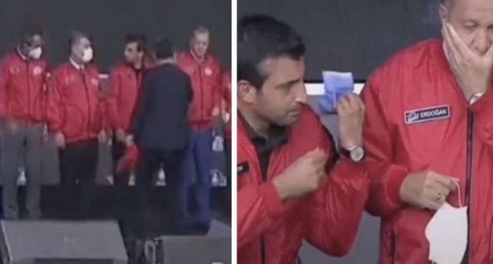 TEKNOFEST’te damat maskelerin çıkarılmasını istedi, Bakan Koca reddetti