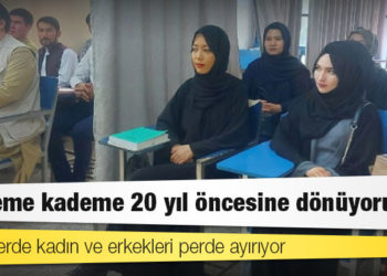 Taliban kontrolündeki Afganistan'da üniversiteler açıldı: Dersliklerde kadın ve erkekleri perde ayırıyor
