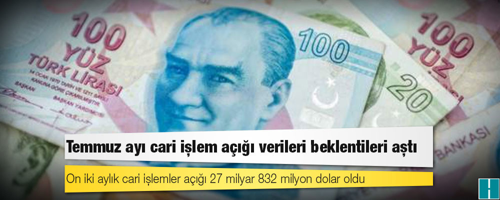 Temmuz ayı cari işlem açığı verileri beklentileri aştı