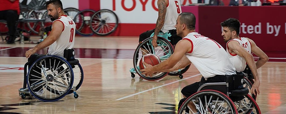 Tokyo'da erkekler tekerlekli sandalye basketbolda Türkiye, altıncı oldu