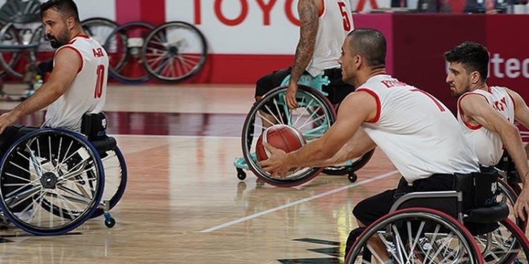 Tokyo'da erkekler tekerlekli sandalye basketbolda Türkiye, altıncı oldu
