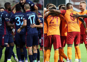 Trabzonspor-Galatasaray maçında ilk 11'ler belli oldu
