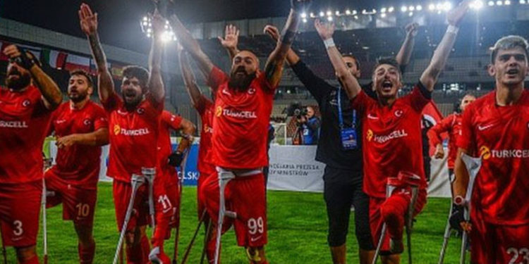 Türkiye Ampute Futbol Milli Takımı üst üste ikinci kez Avrupa Şampiyonu oldu