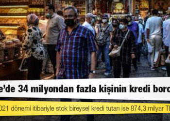 Türkiye'de 34 milyondan fazla kişinin kredi borcu var