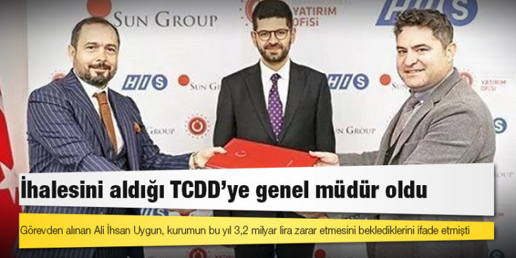 İhalesini aldığı TCDD’ye genel müdür oldu