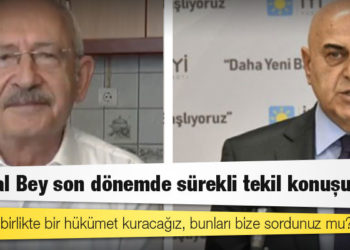 İyi Parti Genel Başkan Yardımcısı: Kemal Bey son dönemde sürekli tekil konuşuyor, madem birlikte bir hükümet kuracağız, bunları bize sordunuz mu?