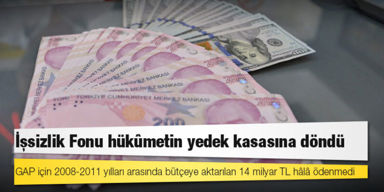 İşsizlik Fonu hükûmetin yedek kasasına döndü