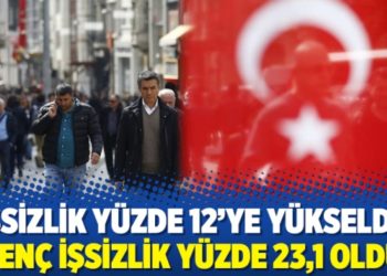 İşsizlik y&uuml;zde 12&rsquo;ye y&uuml;kseldi, gen&ccedil; işsizlik y&uuml;zde 23,1 oldu