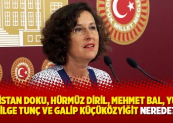 &lsquo;G&uuml;listan Doku, H&uuml;rm&uuml;z Diril, Mehmet Bal, Yusuf Bilge Tun&ccedil; ve Galip K&uuml;&ccedil;&uuml;k&ouml;zyiğit nerede?&rsquo;