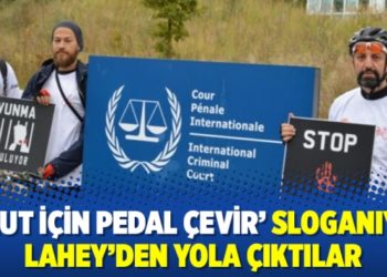&lsquo;Umut İ&ccedil;in Pedal &Ccedil;evir&rsquo; sloganıyla Lahey&rsquo;den yola &ccedil;ıktılar