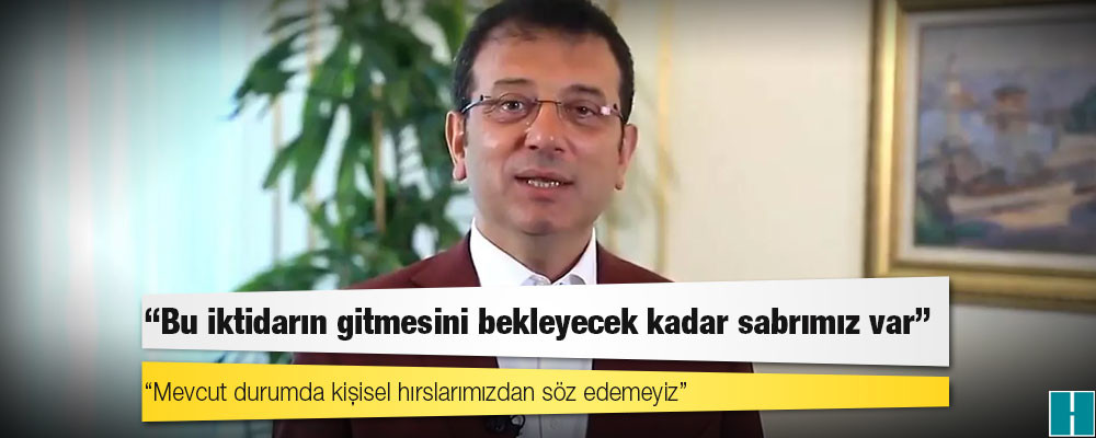 İmamoğlu, Kommersant'a konuştu: Bu iktidarın gitmesini bekleyecek kadar sabrımız var