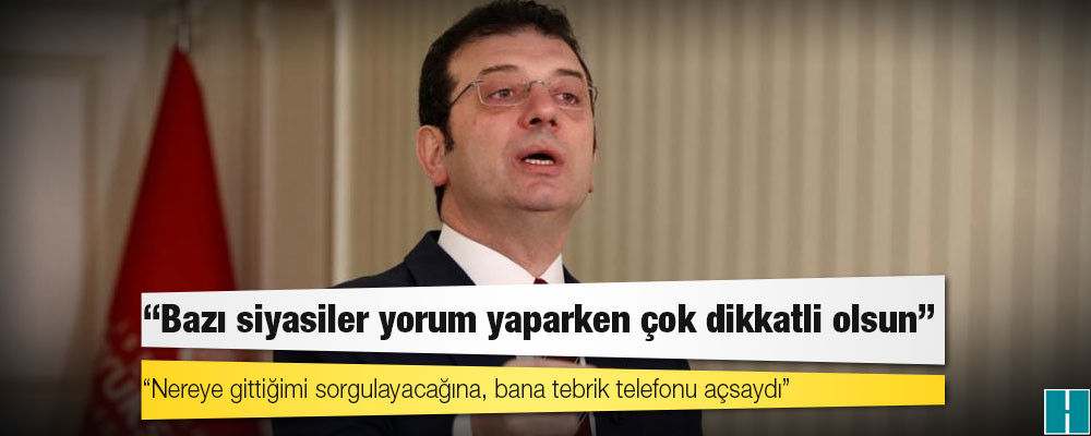 İmamoğlu'ndan Bahçeli'ye yanıt: Nereye gittiğimi sorgulayacağına, bana tebrik telefonu açsaydı