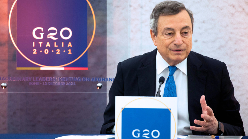 İtalya Başbakanı Draghi'den G20 açılışında "çok taraflılık" vurgusu