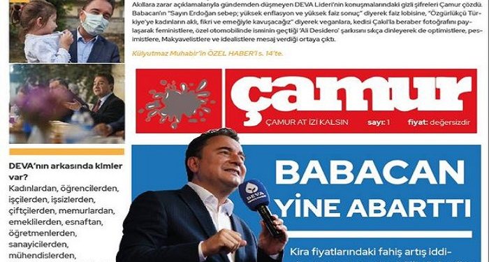 DEVA Partisi ‘Çamur’ gazetesiyle yandaş medyayı ‘ti’ye aldı