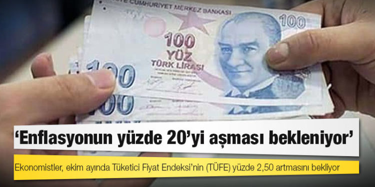 AA anketi: Enflasyonun yüzde 20’yi aşması bekleniyor