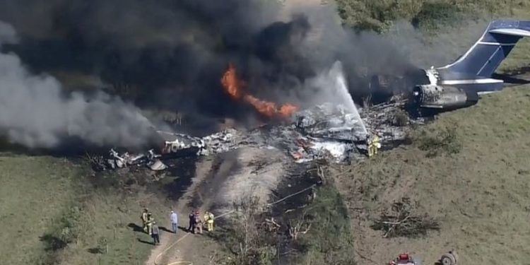 ABD’de uçak düştü, tüm yolcular ve mürettebat sağ kurtuldu