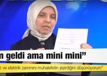 AKP'li Hüsnüye Erdoğan: Zam geldi ama mini mini
