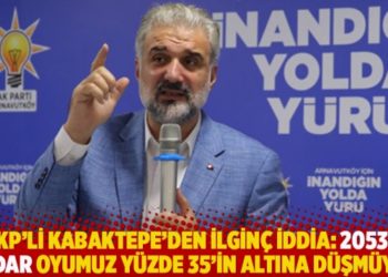 AKP'li Kabaktepe'den ilgin&ccedil; iddia: 2053&rsquo;e kadar oyumuz y&uuml;zde 35&rsquo;in altına d&uuml;şm&uuml;yor