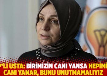 AKP'li Usta: Birimizin canı yansa hepimizin canı yanar, bunu unutmamalıyız