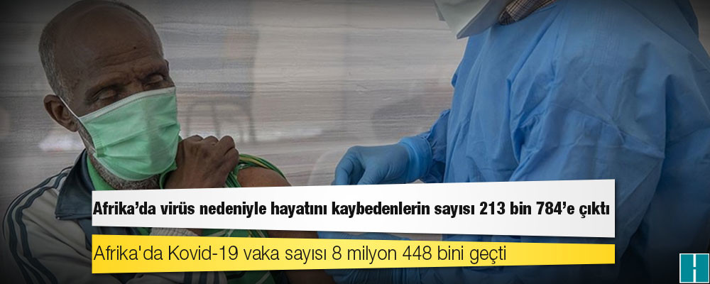 Afrika Kıtası'nda virüs kaynaklı ölümlerin sayısı 213 bin 784'e yükseldi