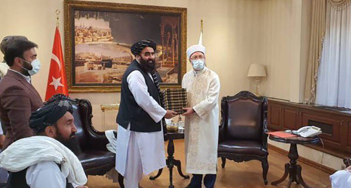 Ali Erbaş, Taliban temsilcileriyle görüştü; Diyanet duyuramadı!