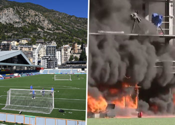 Andorra-İngiltere maçının oynanacağı statta yangın çıktı