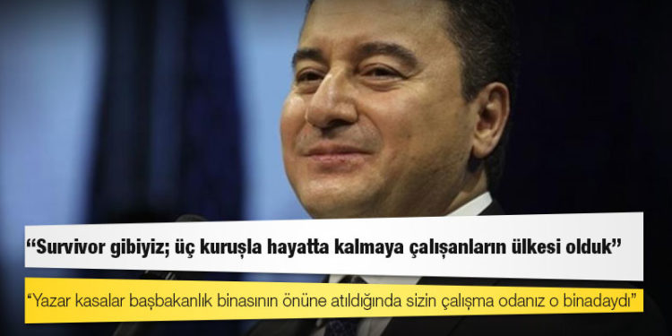 Babacan'dan Bahçeli'ye yanıt: Yazar kasalar başbakanlık binasının önüne atıldığında sizin çalışma odanız o binadaydı
