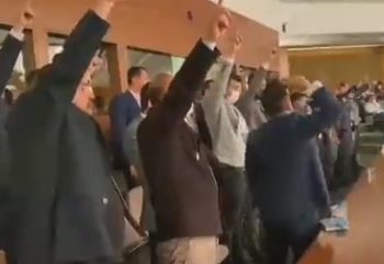 Bilal Erdoğan kürsüdeyken TÜGVA’ın yemini okundu: Başkomutan Erdoğan…