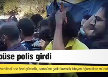 Boğaziçi Üniversitesi'nde özel güvenlik, kampüse çadır kurmak isteyen öğrencilere müdahale etti; kampüse polis girdi