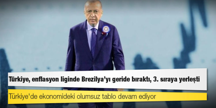 Brezilya’yı geride bırakan Türkiye enflasyon liginde dünya 3’üncüsü