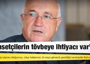 Cemil Çiçek: Yaptıklarımızdan pişman olduğumuzu, üslup hatalarımızı, bir araya gelmemiz gerektiğini samimiyetle itiraf edebilmeliyiz