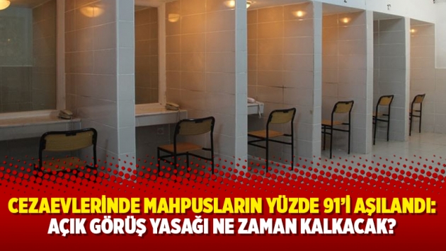 Cezaevlerinde mahpusların yüzde 91’i aşılandı: Açık görüş yasağı ne zaman kalkacak?