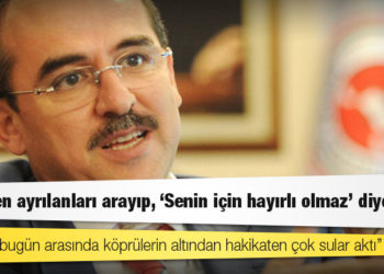 DEVA Partili Sadullah Ergin: AKP’den ayrılanları arayıp, ‘Senin için hayırlı olmaz’ diyorlar