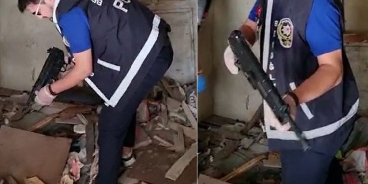 Darbe gecesi kaybolan silahlardan mı? İstanbul'da metruk bir binada gizlenmiş 'MP5' bulundu
