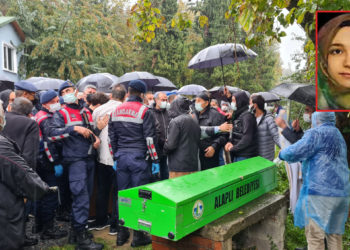 Dr. Rümeysa Berin Şen son yolculuğuna uğurlandı: KHK’lı Murat Şen, elleri kelepçeli şekilde kızının mezarına toprak attı