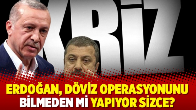 Erdoğan, döviz operasyonunu bilmeden mi yapıyor sizce?