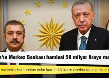 Erdoğan’ın Merkez Bankası hamlesi 59 milyar liraya mal oldu