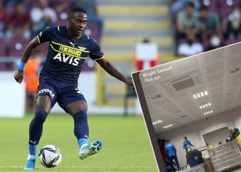 Fenerbahçeli futbolcu Osayi Samuel'den hakemlere küfür